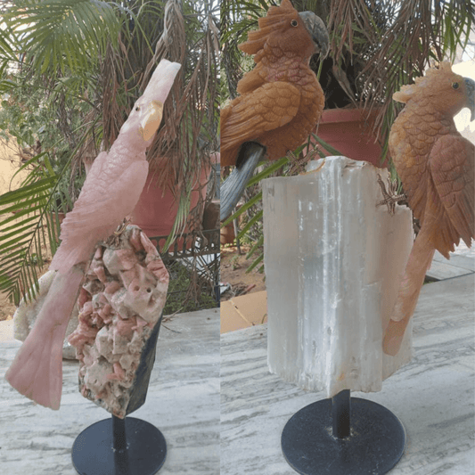 Discover the Enchantment of Handmade Gemstone Bird Carvings - ART AKASHA STUDIO