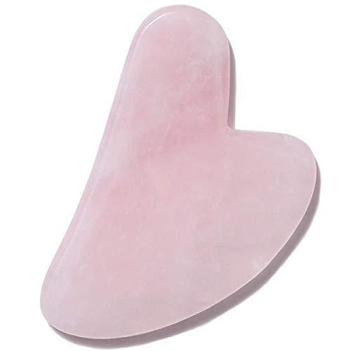 Sahaj Hast Pink Jade Gua Sha Massage Tool – 2-Piece Set for Face, Neck & Body - ART AKASHA STUDIO