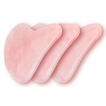 Sahaj Hast Pink Jade Gua Sha Massage Tool – 2-Piece Set for Face, Neck & Body - ART AKASHA STUDIO