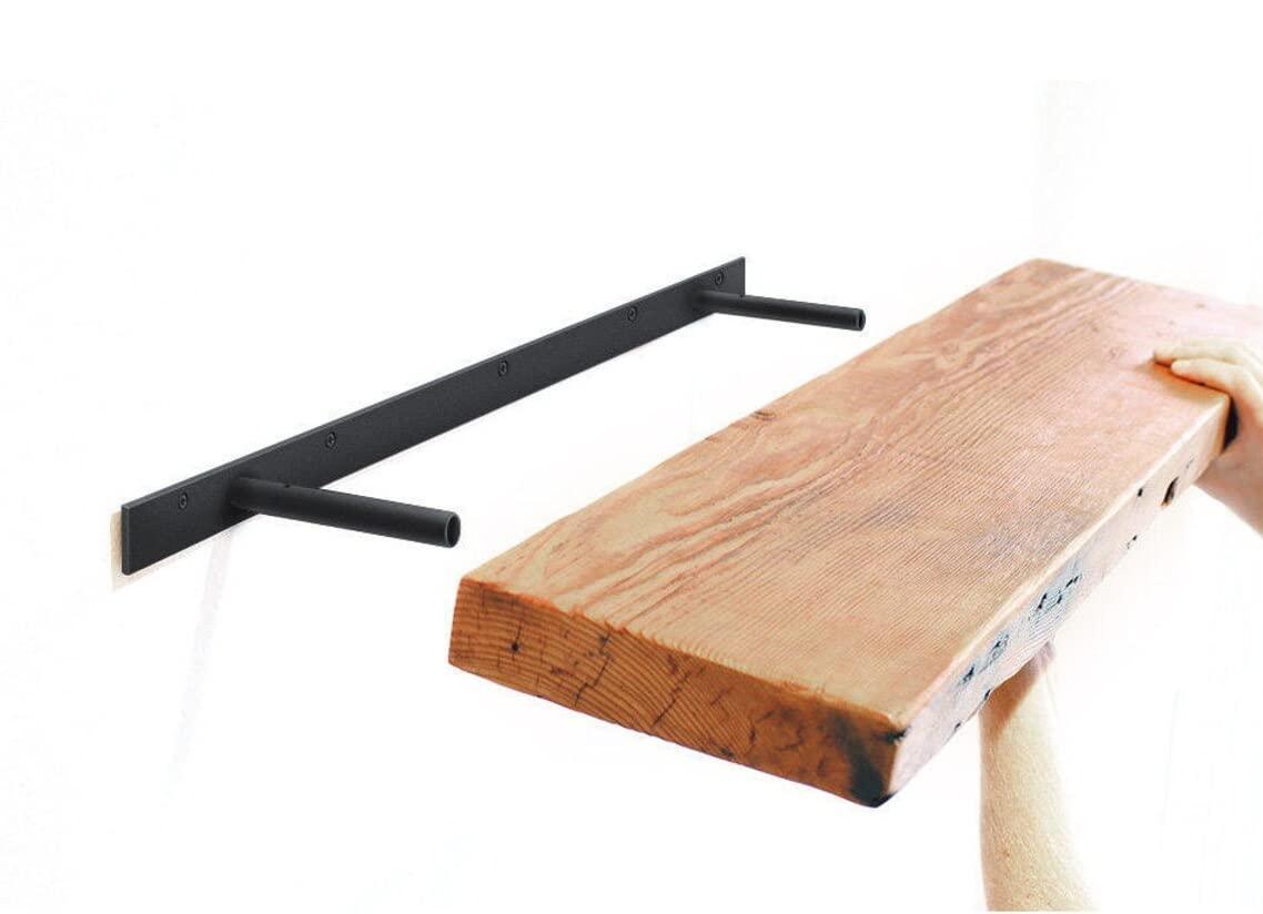 "Handcrafted Rustic Wood Floating Shelves – Set of 2, 24" x 6" | Authentic Indian Craftsmanship with Canadian Wood" - ART AKASHA STUDIO