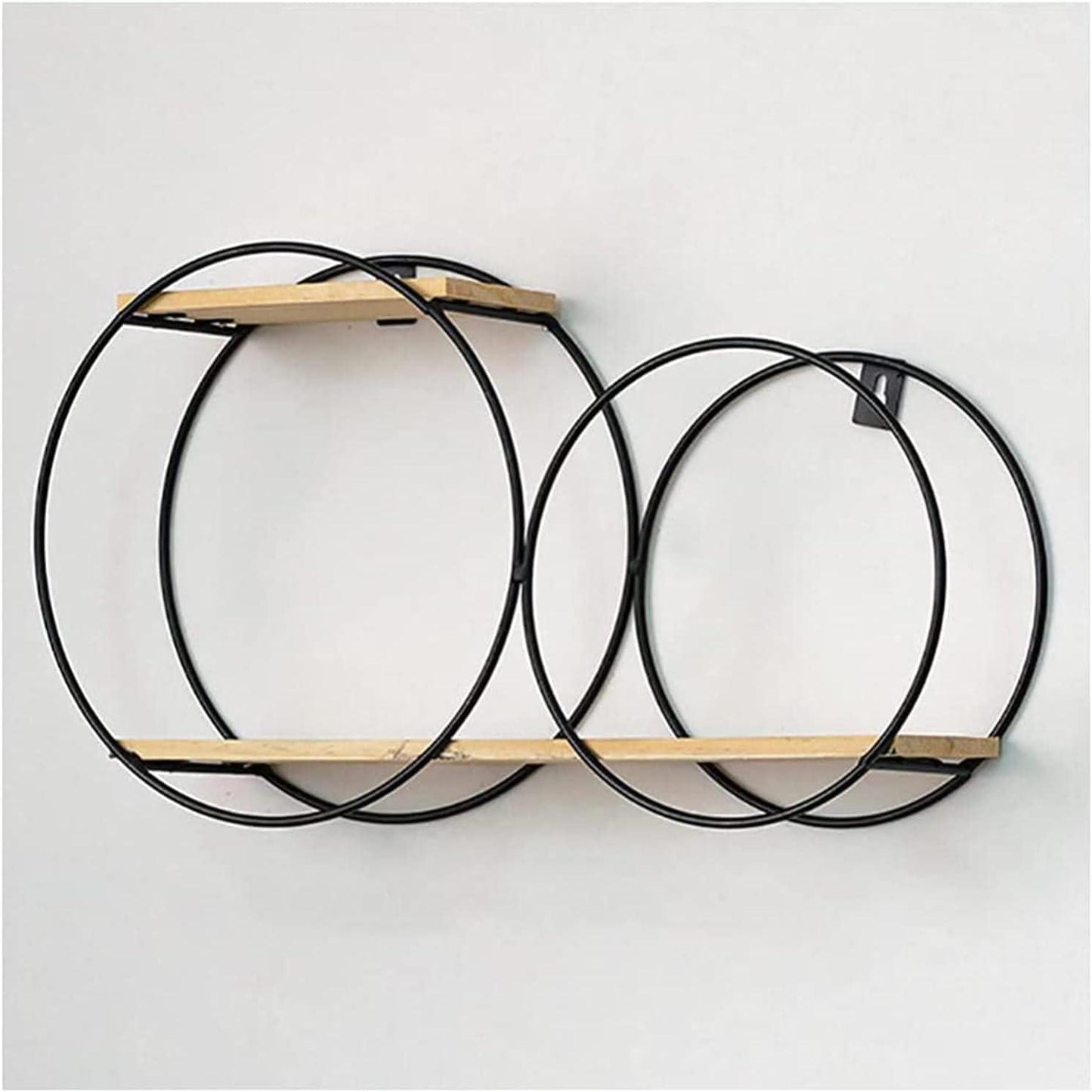 Elevate Your Space with the Modern Wall Mount Circle Geometric Shelf - ART AKASHA STUDIO