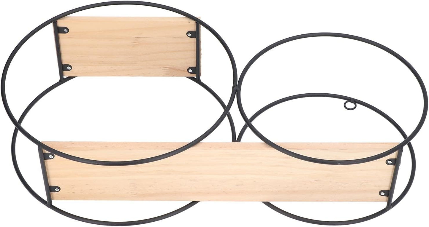 Elevate Your Space with the Modern Wall Mount Circle Geometric Shelf - ART AKASHA STUDIO