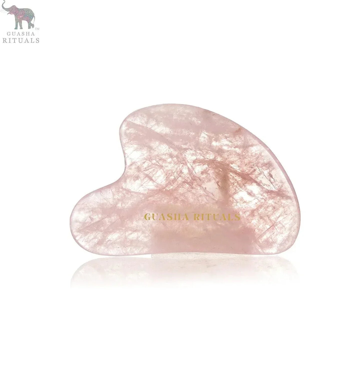 "Glow & Refresh: Rose Quartz Roller & Gua Sha Set in Handmade Box" - ART AKASHA STUDIO
