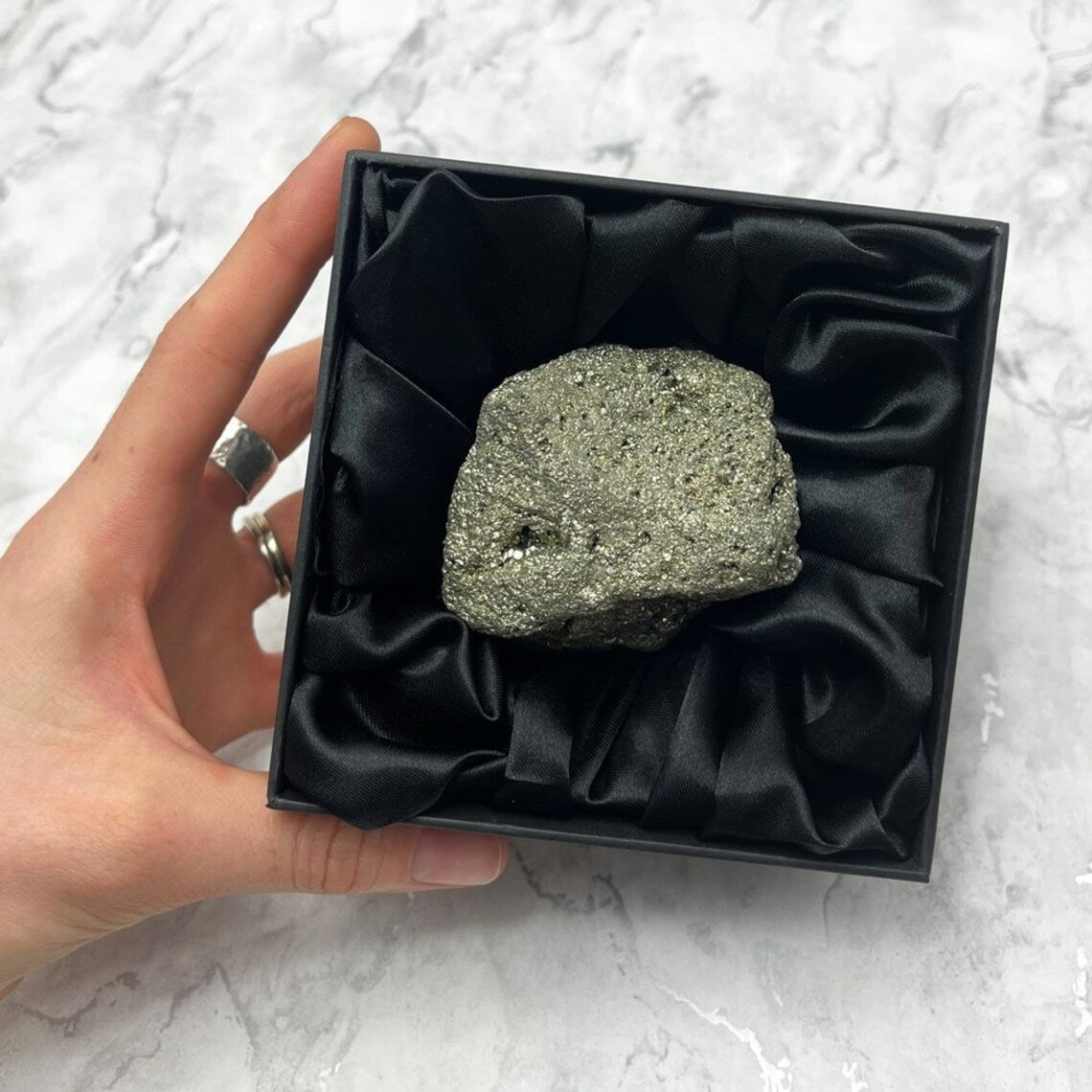 Sahaj Hast Natural Pyrite Stone – The Stone of Abundance & Protection - ART AKASHA STUDIO