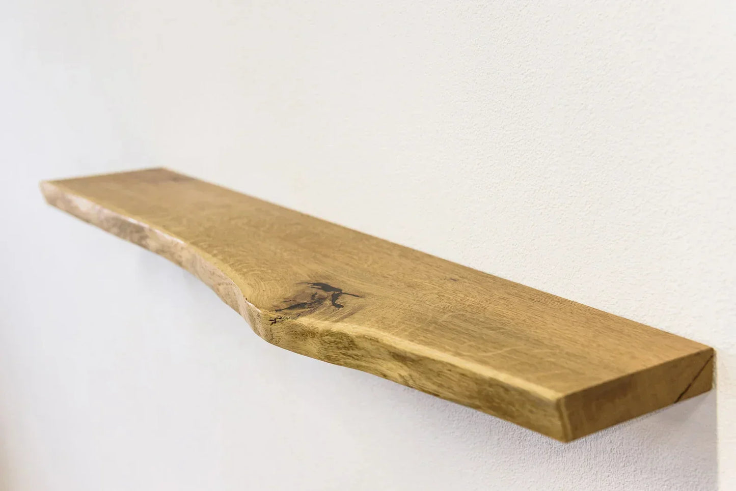 SahajHast Live Edge Wall Shelves with Integrated LED Lighting – Rustic Wood Shelf for Ambient Decor & Cozy Spaces - ART AKASHA STUDIO