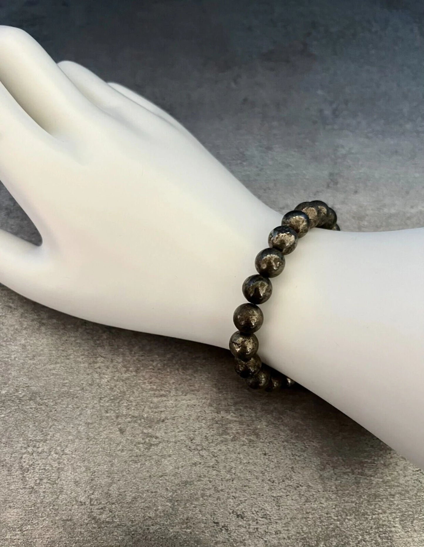Pyrite Gemstone Bracelet – Handmade Protection & Abundance Stone - ART AKASHA STUDIO
