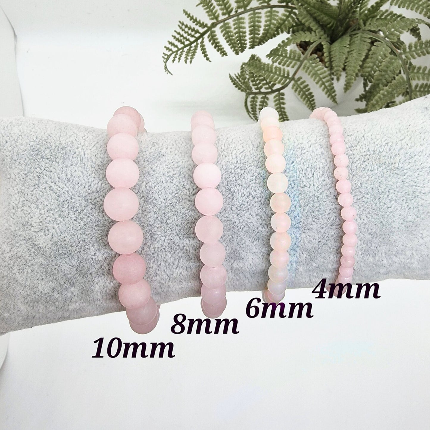 Rose Quartz Bracelet – Natural Handmade Gemstone Beads - ART AKASHA STUDIO