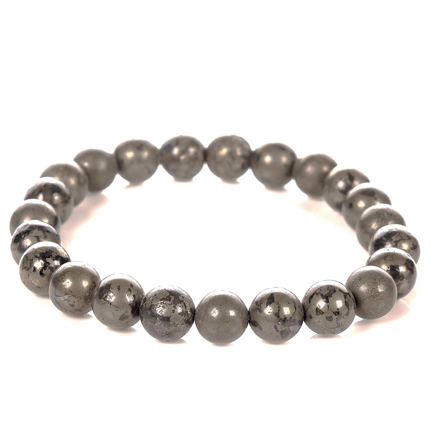 Pyrite Gemstone Bracelet – Handmade Protection & Abundance Stone - ART AKASHA STUDIO