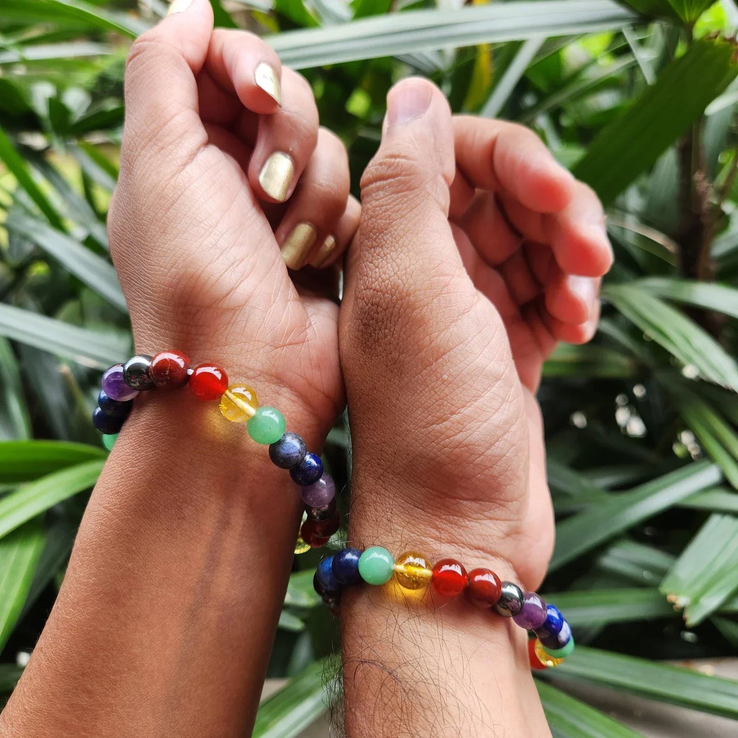 Seven Chakra Bracelet with 8mm Beads โ Balance, Harmony & Energy Alignment - ART AKASHA STUDIO