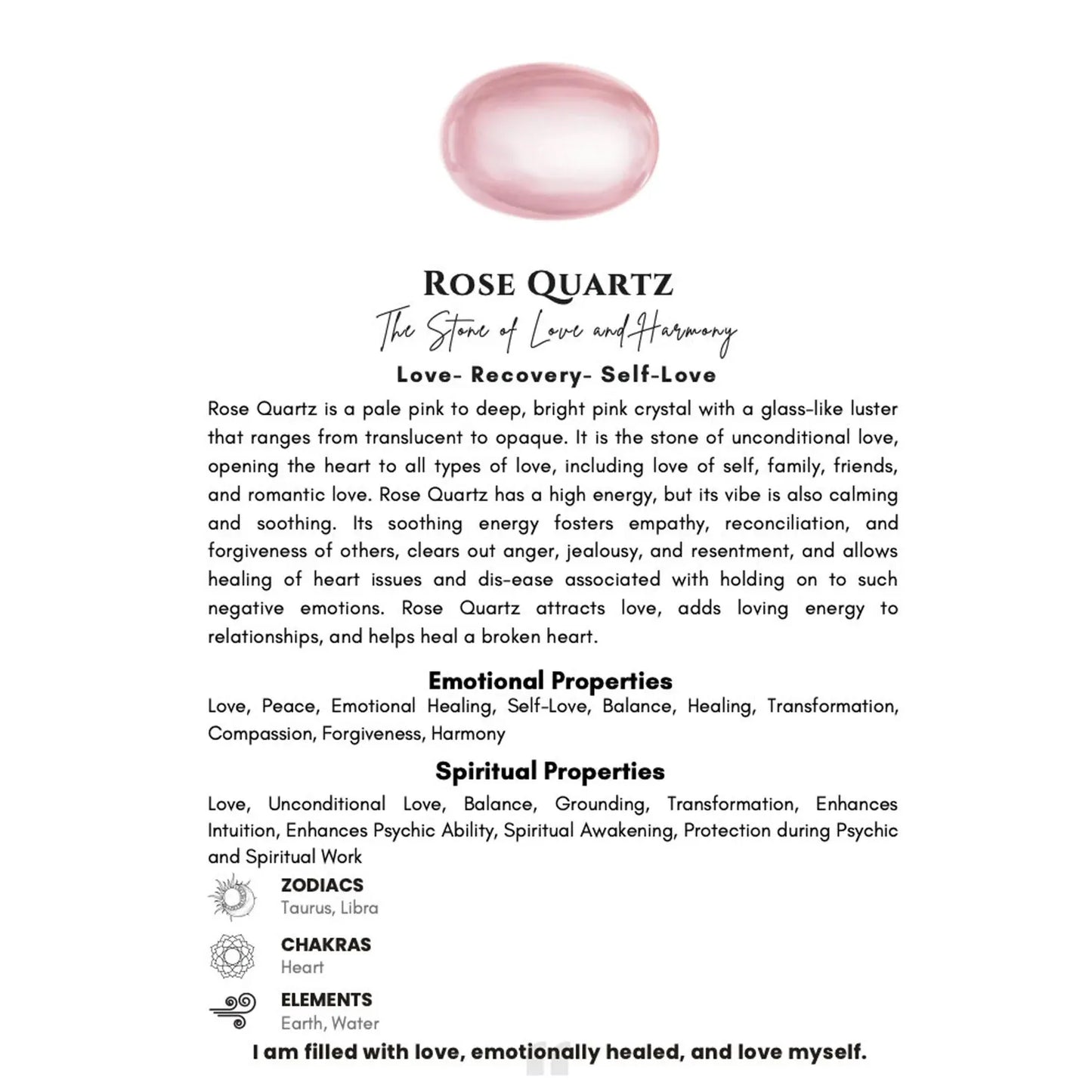 Rose Quartz Bracelet – Natural Handmade Gemstone Beads - ART AKASHA STUDIO