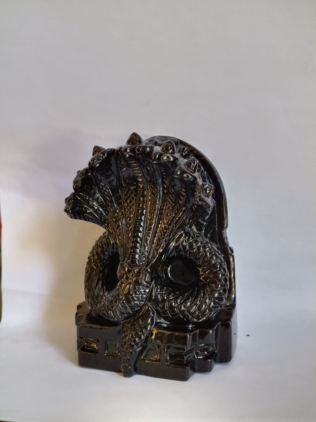 Sahajhast Naag Dev Black Occidien Gemstone – Handmade Power, Protection, and Energy
