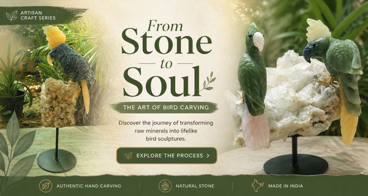 Handcrafted Gemstone Bird Carvings: Luxury Art Inspired by Nature