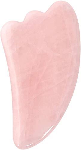 Sahaj Hast Rose Quartz Gua Sha Scraping Massage Tool - ART AKASHA STUDIO