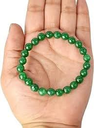 Natural Green Jade Bracelet | Certified 8mm Gemstone Bracelet for Men & Women | Luck, Prosperity, Harmony & Positive Energy