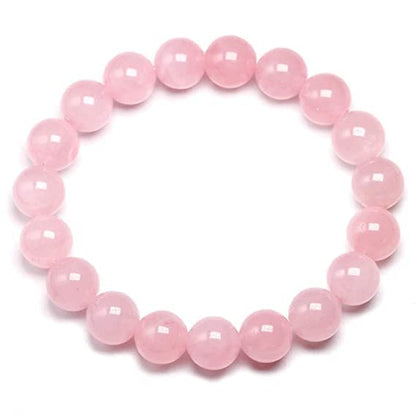 Rose Quartz Heart Pendant & Bracelet Gift Set | Natural Crystal Jewelry Combo for Love, Relationship & Self-Love