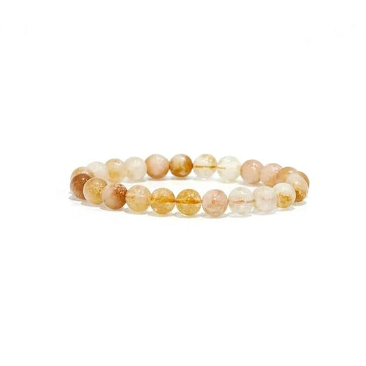 Natural Citrine Crystal Bracelet | Certified 8mm Gemstone Bracelet for Success, Prosperity & Positive Energy - ART AKASHA STUDIO