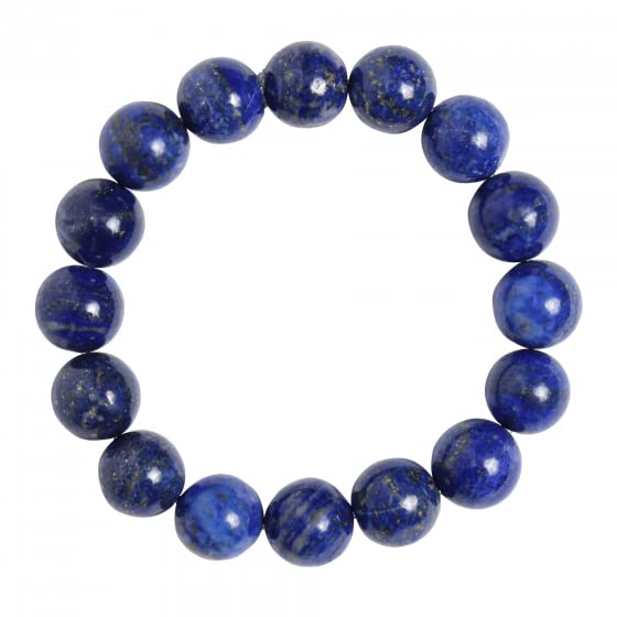 Natural Lapis Lazuli Bracelet | Certified 8mm Adjustable Gemstone Bracelet for Men & Women | Wisdom, Success, Healing & Positive Energy
