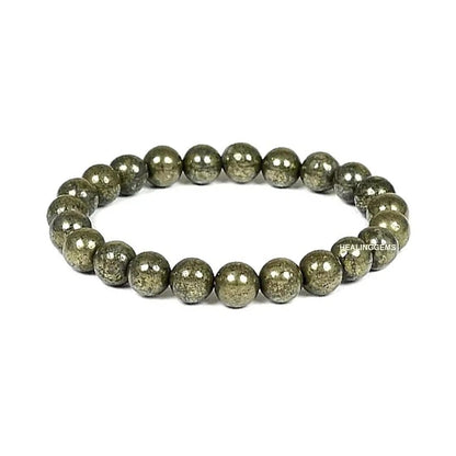 Pyrite Bracelet & Anklet Couple Combo | Natural Pyrite Crystal Jewelry Set for Men & Women | Protection, Prosperity & Positive Energy
