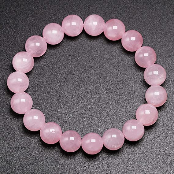 Rose Quartz Heart Pendant & Bracelet Gift Set | Natural Crystal Jewelry Combo for Love, Relationship & Self-Love