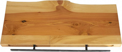 SahajHast Rustic Wood Floating Shelves – Set of 2 (24 Inches) | Solid Acacia Wood | Hidden Steel Brackets | Wall-Mounted Storage & Décor - ART AKASHA STUDIO