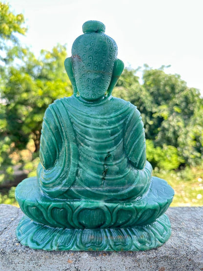 Sahajhast Australian Green Aventurine Buddha Statue