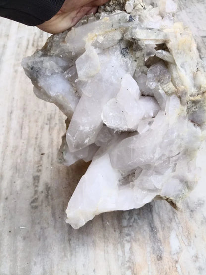 Natural Apophyllite Crystal Cluster on Matrix – Large Raw Mineral Specimen