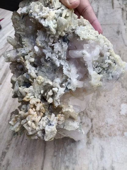 Natural Apophyllite Crystal Cluster on Matrix – Large Raw Mineral Specimen