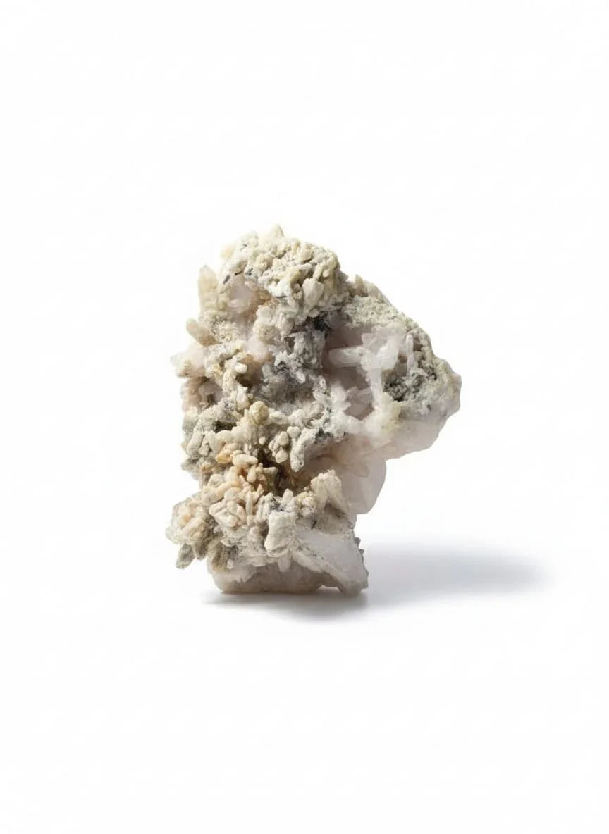 Natural Apophyllite Crystal Cluster on Matrix – Large Raw Mineral Specimen