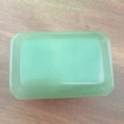 Natural Green Jade Trinket Box with Lid – Hand-Carved Gemstone Storage Box - ART AKASHA STUDIO
