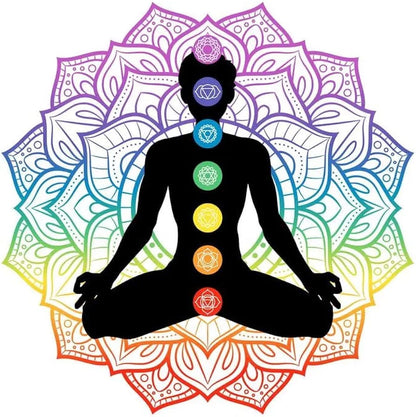 Selenite Charging Seven Chakra Coaster – Engraved Healing Plate - ART AKASHA STUDIO