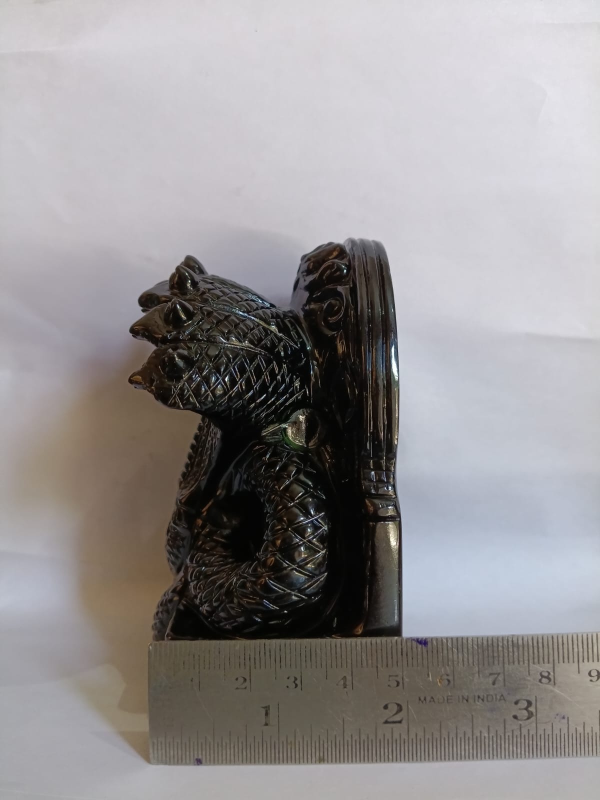 Sahajhast Naag Dev Black Occidien Gemstone – Handmade Power and Spiritual Energy - ART AKASHA STUDIO