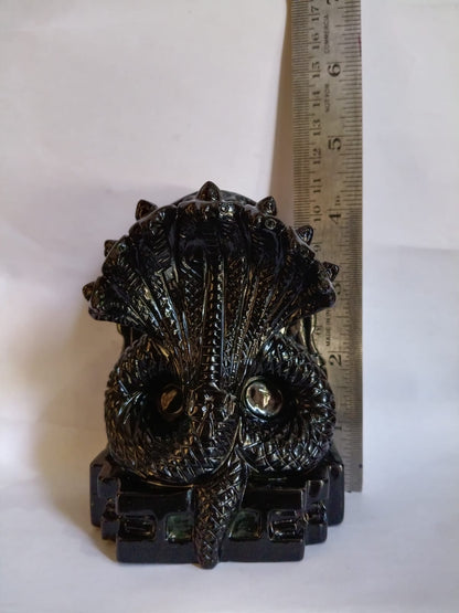 Sahajhast Naag Dev Black Occidien Gemstone – Handmade Power and Spiritual Energy - ART AKASHA STUDIO