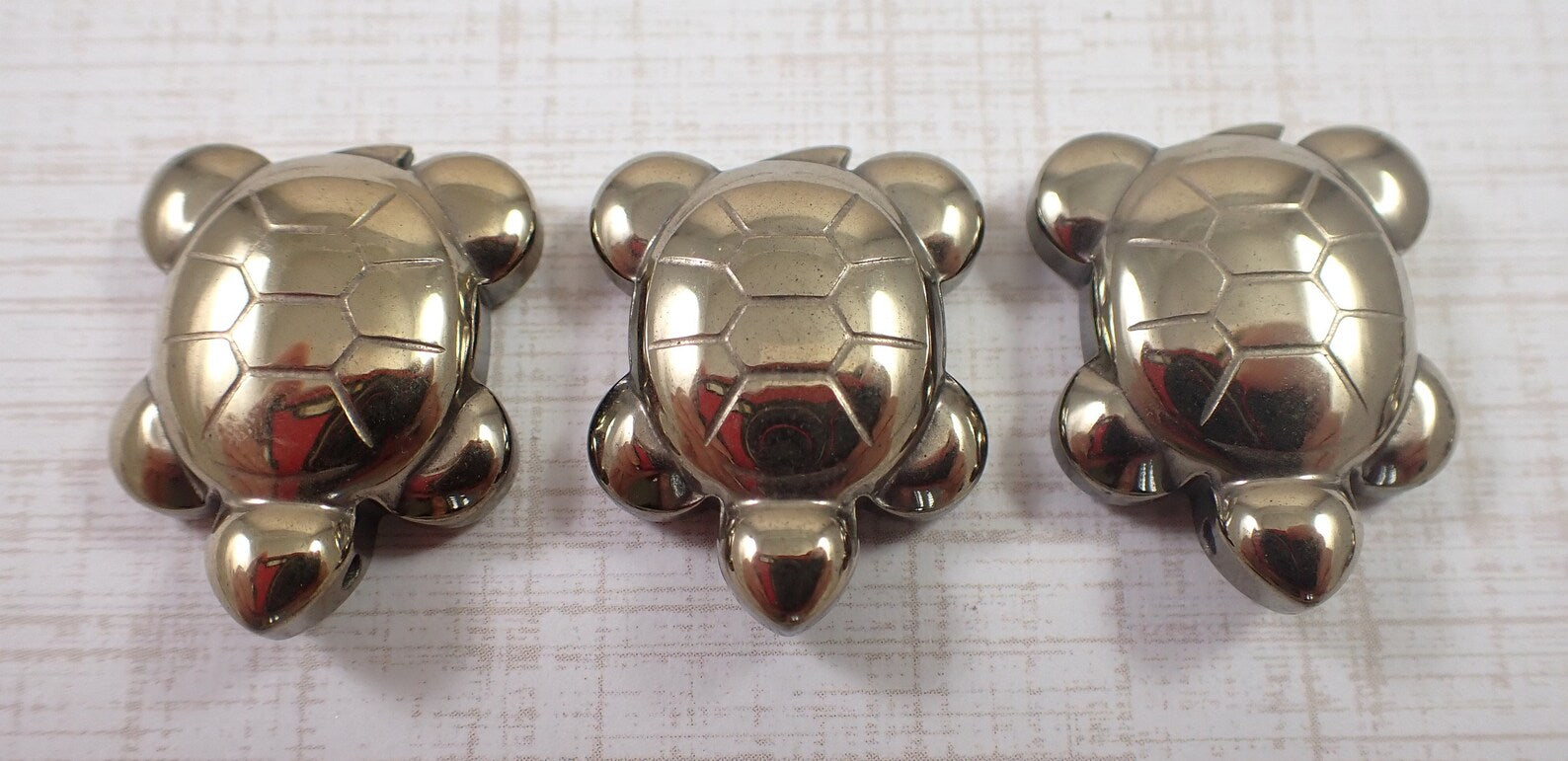 Gold Pyrite Crystal Turtle Pendant – Small Carved Shiny Turtle Bead | Protection & Prosperity Stone - ART AKASHA STUDIO