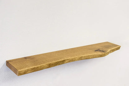 Floating Solid Wood Wall Shelf – Handcrafted Wooden Shelf for Modern Home Décor (1 Piece)