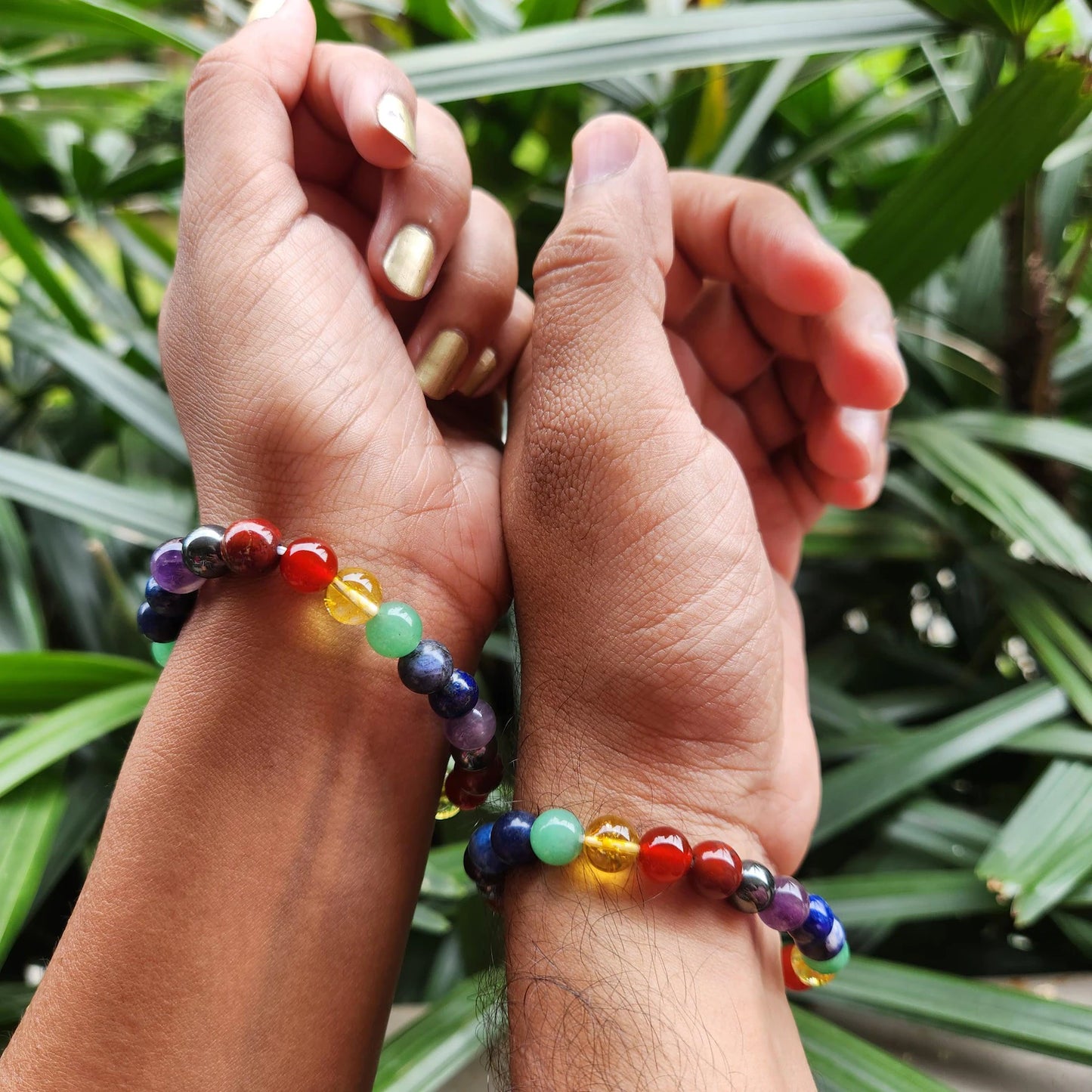 Seven Chakra Bracelet with 8mm Beads – Balance, Harmony & Energy Alignment - ART AKASHA STUDIO