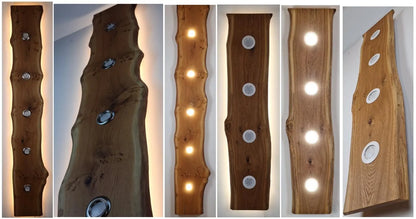 Sahajhast Handmade Live Edge Wood Ceiling Lamp – Flush Mount Light (1 Piece)