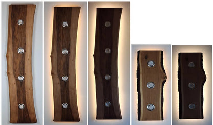 Sahajhast Handmade Live Edge Wood Ceiling Lamp – Flush Mount Light (1 Piece)