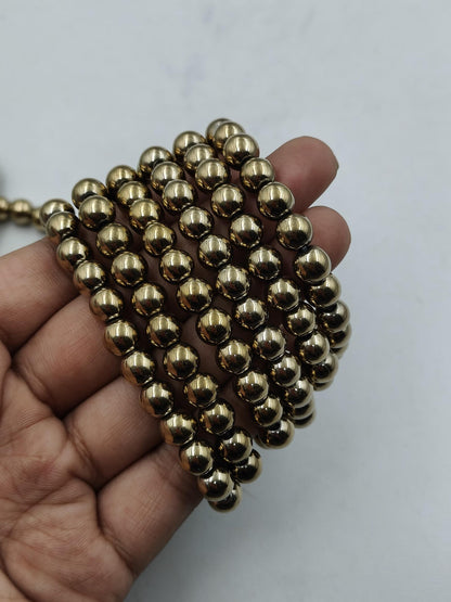 Pyrite Gemstone Bracelet – Handmade Protection & Abundance Stone - ART AKASHA STUDIO