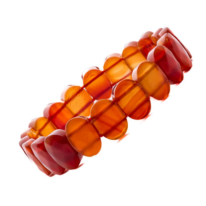 Sahaj Hast Red Agate Faceted Bracelet – Healing Gemstone Jewelry - ART AKASHA STUDIO