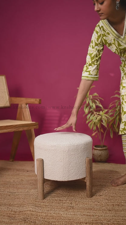 Modern Minimalist Round Ottoman